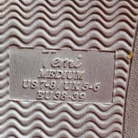 Temi‎ Womens Slide Slipper Gray Chenille Faux Fur Lining Trim Flat Heel M 7-8 - Picture 9 of 9